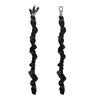 Chandelier Black Cord Cover 2 Pack Touch Fasteners 70.8inches,Brushed Polyester