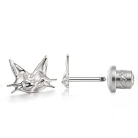 Limerencia Medical Titanium Earrings with Screw Back, G23 Hypoallergenic Health Stud Earrings, Nickel-Free Earrings for Women and Girls, Titanium, No Gemstone