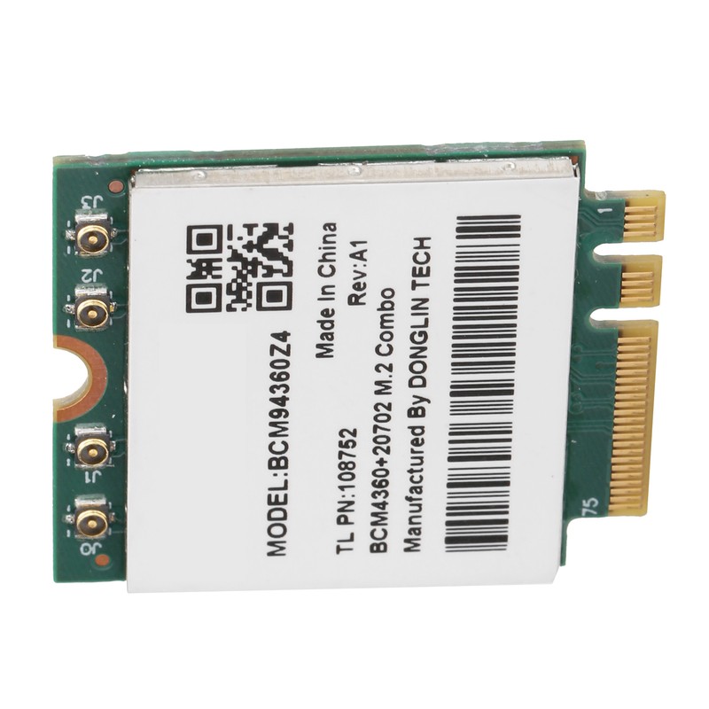 Wireless Network Card 802.11ac 1300Mbps WiFi Bluetooth 4.0 M.2 NGFF