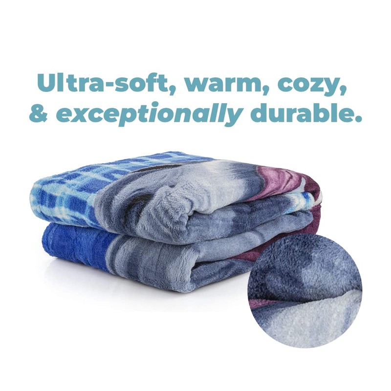 Dawhud Direct White Shark Fleece Blanket - 50x60-Inch Soft Plush