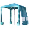 AMMSUN Beach Cabana, 6.2'×6.2' Beach Canopy, Easy Set up and