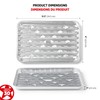 Starfrit (30-Pack) Aluminum Grilling Trays - Recyclable - Disposable -