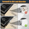 WEZCHUGHAOL Stove Gap Cover, Retractable Stainless Steel, 35-70 cm Length,