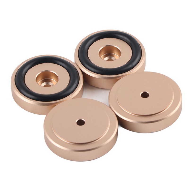 4PCS 40*10mm Aluminium Alloy Amplifier Pad Anodizing Sand Blasting Amplifier