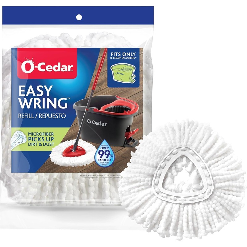 O-Cedar EasyWring Spin Mop Head Refill (Pack of 6)