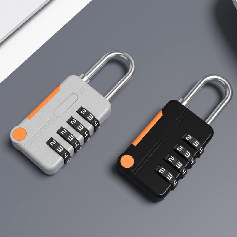 1 Pc Blue 4 Digits Lock,Combination Locker Password Padlock Mini