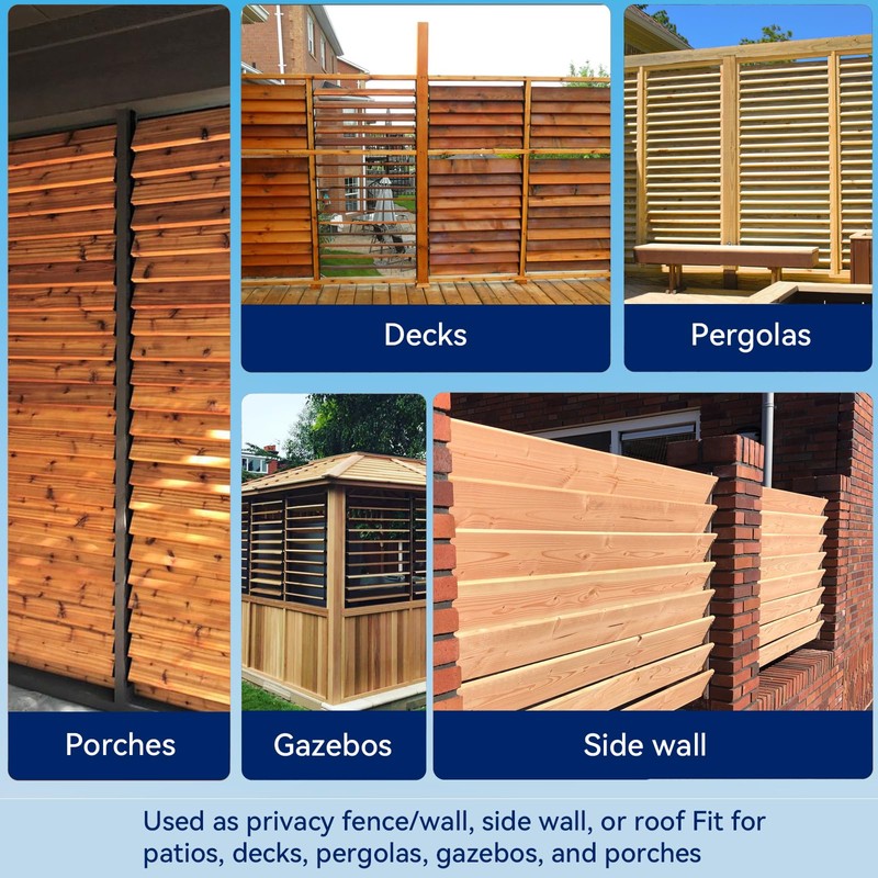 Deck Sunblind System Brackets, Louver Hardware Kit for Blinds and