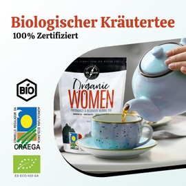 Himbeerblättertee BIO mit Frauenmanteltee - Schwangerschaftstee & Stilltee, Kinderwunsch Tee - Rückbildungstee - Hormon Balance Frauen Wechseljahre - Kräutertee - Natürliche Zutaten 100g – VITSTORM