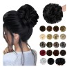 Chongos Postizos Cabello Moño Pelo Desordenado Postizo,2 Pza
