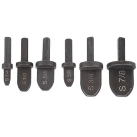 Electric Drill Pipe Expander, 6Pcs Tube Expander Round Black Handle Air Conditioner Pipe Extension Tool Electric Drill Accessories, Tube Expander