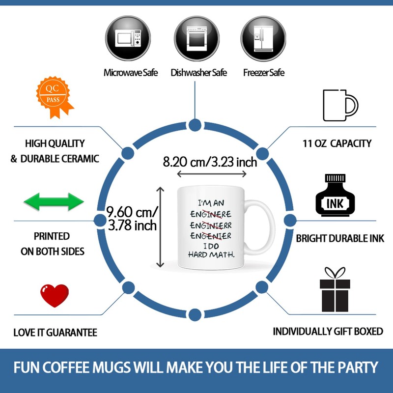 Christmas Gifts Funny Coffee Mugs Wrong I'm an Engineer, I