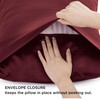 Bedsure Satin Pillowcase for Hair and Skin Standard - Burgundy