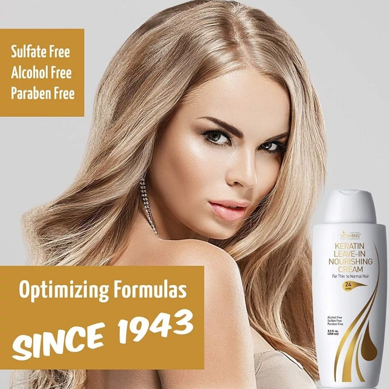 Vitamins Hair Keratina Leave Acondicionador Cabello Dañado