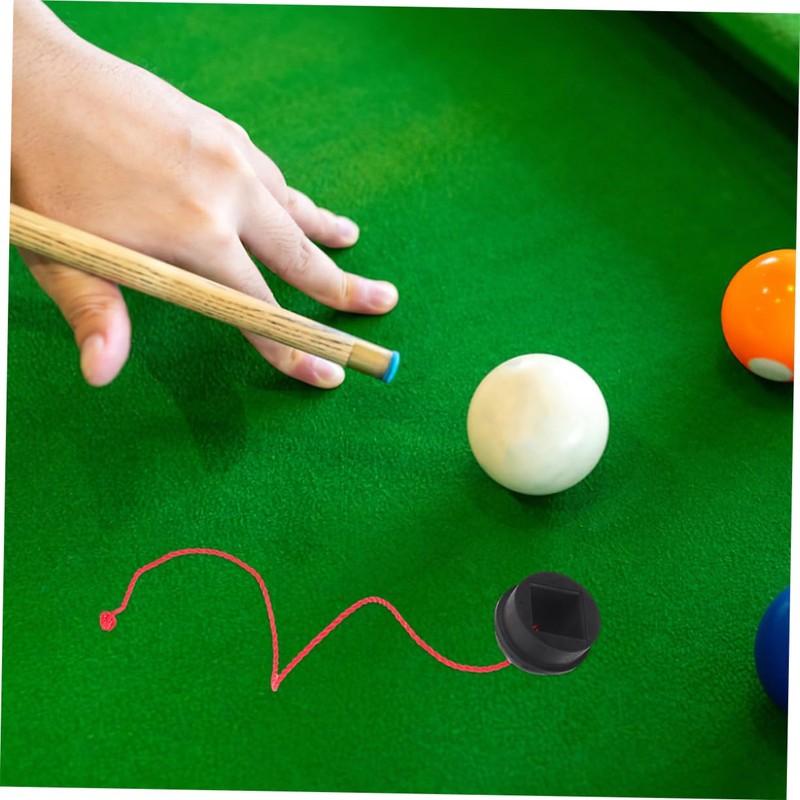 BESPORTBLE Billiards Pool Chalk Holder with Mini Tip Case Rubber