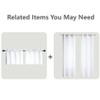Mrs.Naturall - Cortinas blancas de 72 x 63 pulgadas de