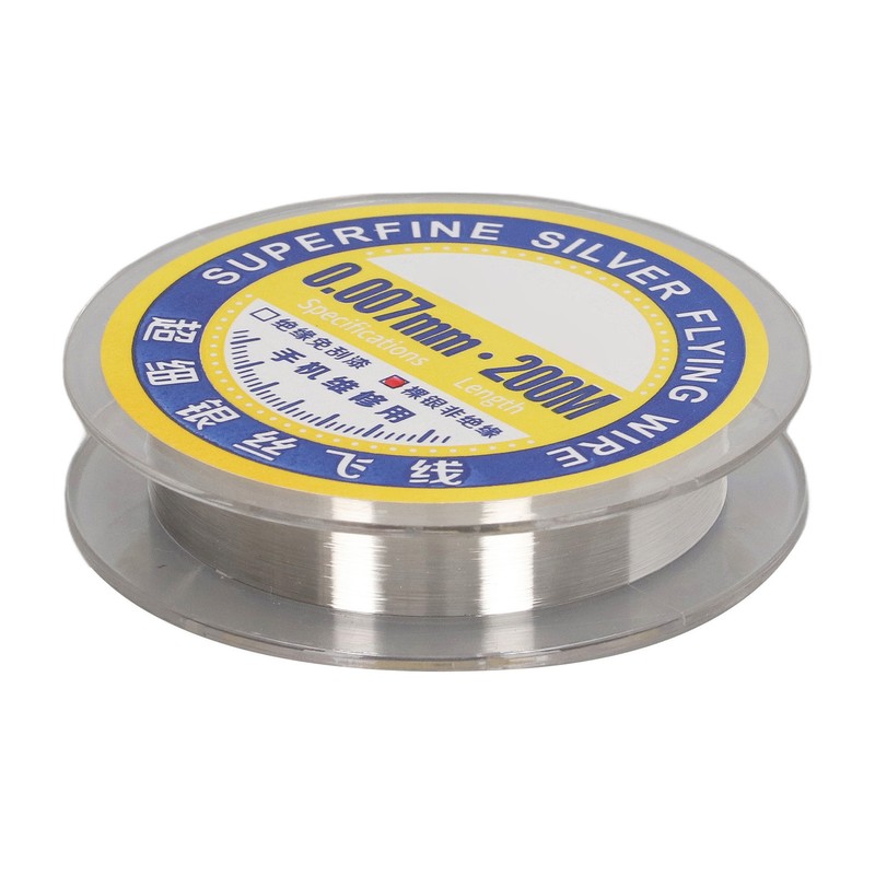 0.007mm Superfine Silver Jumping Wire Stretchable Ultra Fine Electronic Maintenance