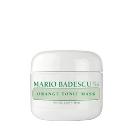 Mario Badescu Mascarilla tónica de naranja para piel mixta, grasa y sensible, mascarilla facial con arcilla de caolín y AHA que limpia profundamente los poros, reduce el exceso de brillo, 59 ml