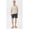 Faherty Men's Essential Linen Shorts 6.5", Washed Black, L