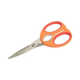 Mastrad F24004 Kitchen Scissors with Nut Cracker, Orange / Raspberry
