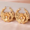Bamboo Earrings 90s Outfits for Women Large Gold Bamboo Hoop