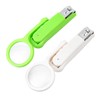 BIUDECO 2pcs Nail Cutter with Magnifying Glass Fingernail Clipper for