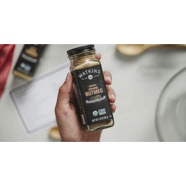 Watkins Gourmet Organic Spice Jar, Ground Nutmeg, 2.8 Ounce Jar, 3 Count