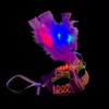BF Souvenirs Venezia LED Masquerade with Feathers, Venetian Mask with