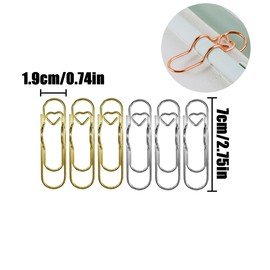 WELANE Pencil Holder Clips, 18 PCS Metal Paperclip Pen Holder for Notebook, Books, Journals, Clipboard and Paper (7.2cm/2.83in)