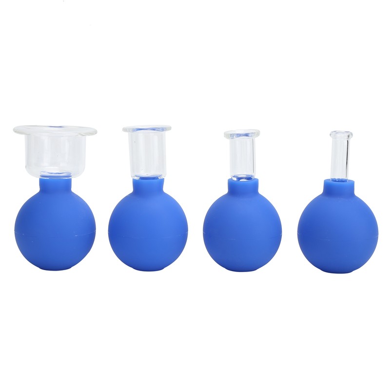 4Pcs Liposuction Cup MultiSize Health Care Cellulite Removal Skin Treatment