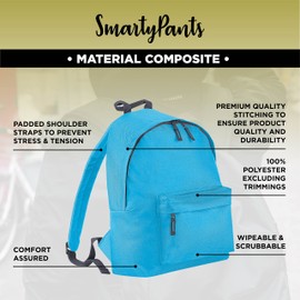 SMARTYPANTS Ready for Freddy? Navy Backpack Bag - Survival Horror Hostile Video Game Character Inspired Gamer Five Nights Fazbear's Pizza School Rucksack Back to School (Plain)