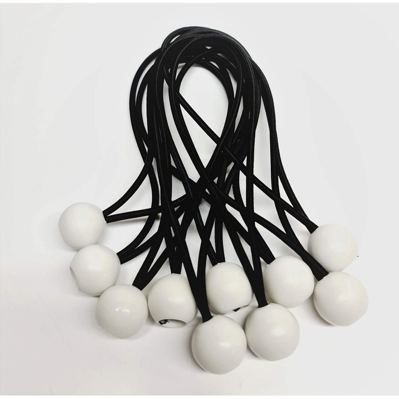 ROTA MARINE 10PCS Ball Bungee Elastic Bungee Straps Tent Tie