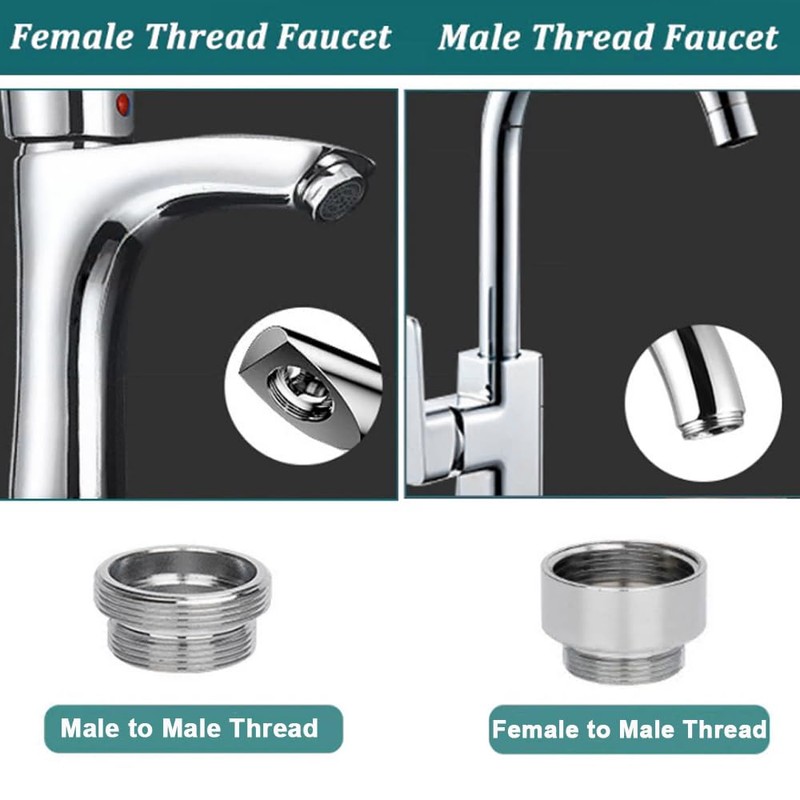 Faucet Water Aerator Adapter Brass Faucet Water Filter Connector 28mm