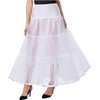 Kumeng Women's Ankle Length Petticoats Long Plus Size Wedding Slips