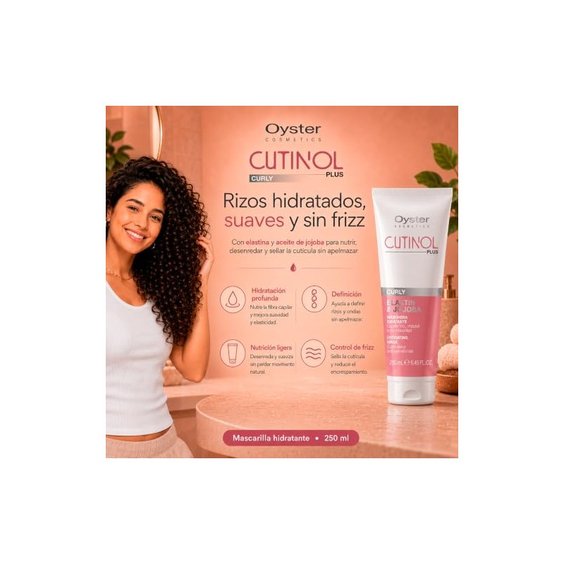 MASCARILLA HIDRATANTE CURLY 1 L - CUTINOL PLUS OYSTER