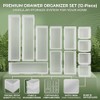 12-Piece Drawer Organiser Set - Modular Organiser System for Kitchen,