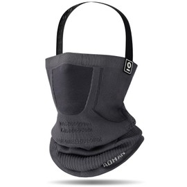 YANIKY Tube Scarf Ski Face Protection Mouth Guard Neckerchief Men Women Breathable Elastic Face Mask Bicycle Scarf Windproof Motorcycle Bandana Neck Warmer Sports Running Scarf, grey with headband