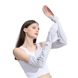 Doyime Women's Arm Cover, Summer, UV Protection, Sun Protection, Arm Cover, UV Protection, Breathable, Sweat Absorbent, Quick Drying, Cool, Good to the Touch, Anti-UV Protection, Sunscreen, Driving,