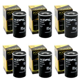 Kofil 122-0836 Oil Filter, Fits RV QG 5500/7000 Series Generator, Spin-on, Replaces B7238, 84398, PH2875, LF16165, PH10027, LF644, 7398, 57398 (6pcs)