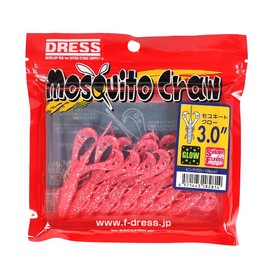 Dress Mosquito Claw 3 inch (8 pcs) Set of 8, Pink Glow, Worm, Surf Flounder, Grouper Wading Root Fish