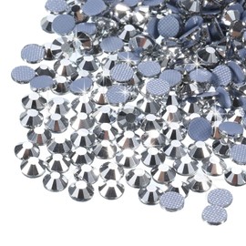 MECCANIXITY 2880 Pcs Hotfix Rhinestones Flatback Crystal Glass Gems Art Rhinestones for Crafts Clothes DIY Decoration(SS8 2.5mm,Silver)