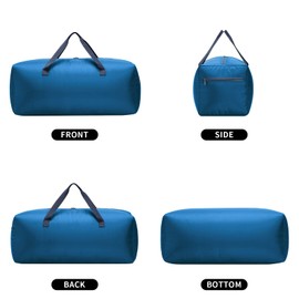 iFARADAY Foldable Duffel Bag 30 inch 75L Large Lightweight Luggage for Travel-Blue