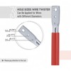 2 Pcs T-post Clips Tool,Fence Wire Twister Tool for T
