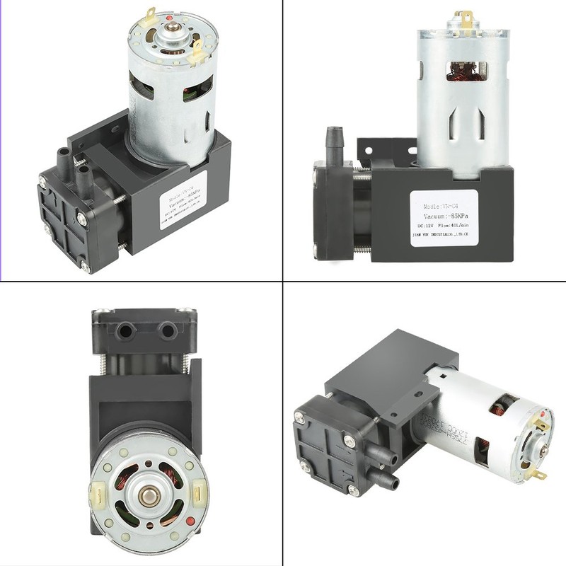 FTVOGUE Oilless Vacuum Pump DC12V 42W Mini Brush Piston Pressure