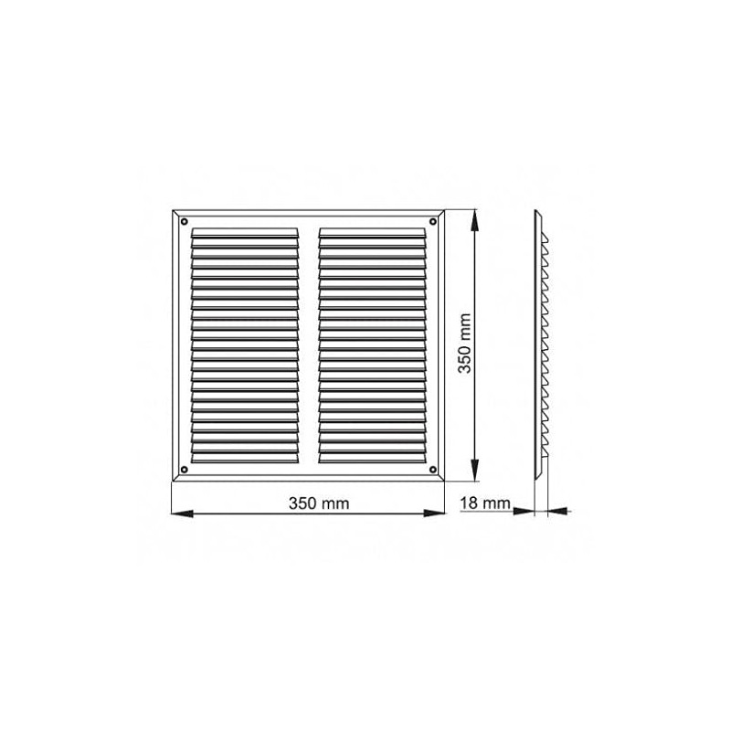 Prostko Air Vent Grille 350mm x 350mm / 14'' x