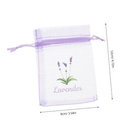 Ciieeo 20pcs Lavender Sachet Bags Empty Mesh Organza Drawstring Pouches for Aromatherapy Dried Flowers and Closet Fresheners Multipurpose Storage for Home Wedding and Party Favors