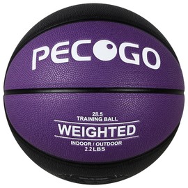PECOGO Size 6 Weighted Training Basketball (2.2lbs) - Heavy Indoor/Outdoor Basketball for Dribbling, Passing, Rebounding & Skill Development