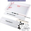 Kalinta Epoxy Mold with Divider Adjustable- 19.5x19.5x3in No-Seal Resin Mold