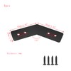 Mewutal 4pcs 135 Degree Angle Brackets 3mm Carbon Steel Mending