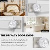 HIEMEY Glass Door Knobs Interior with Lock, Crystal Door Knobs