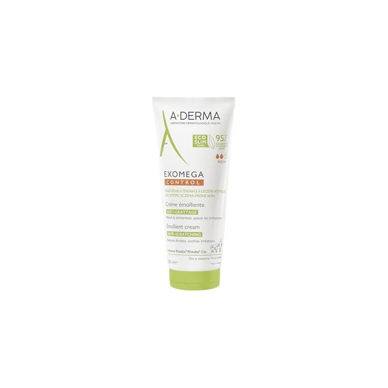 ADERMA, Exomega Control Crema Emoliente, Para Piel Seca o con